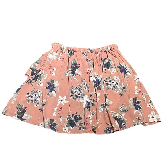 Japna Floral Ruffle Skirt - Pink, Size M - Picture 2 of 5